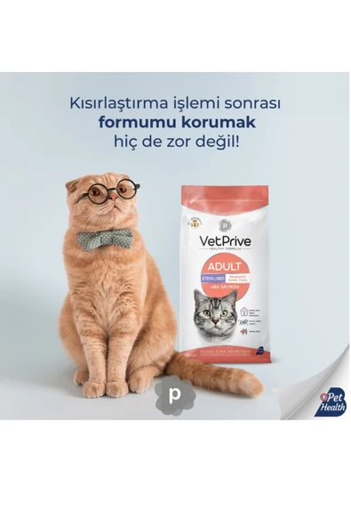 Sterilised Somonlu Kısır Kedi Maması 1.5 Kg - Resim 2