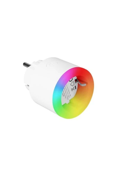 S-LINK SL-03 16A Akım Korumalı Akıllı Priz RGB Işıklı 2.4 G WIFI&BT TUYA Destekli - Resim 2