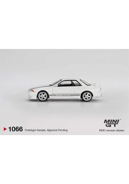 Mini GT 1/64 1066 Nissan Skyline Gt-R (R32) Veilside Combat C-I White - Resim 3