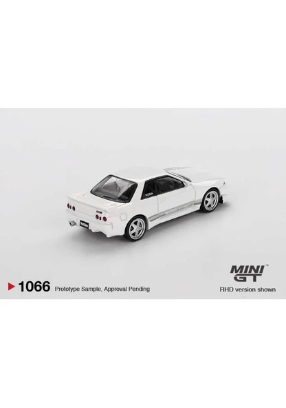 Mini GT 1/64 1066 Nissan Skyline Gt-R (R32) Veilside Combat C-I White - Resim 2