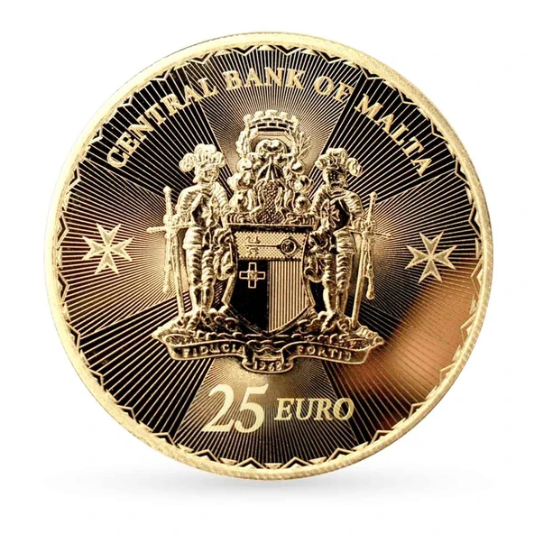 AgaKulche Malta Haçı 1/4 Ons Altın Sikke Coin - Resim 2
