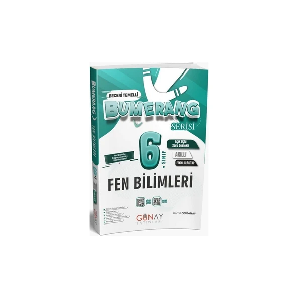6. Sınıf Fen Bilimleri Etkinlikli Bumerang Serisi Günay Yayınları ürün görseli