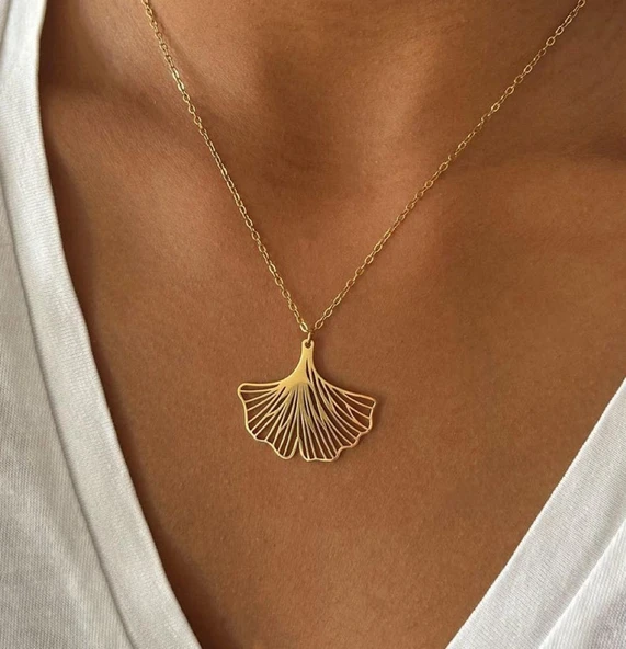 925 Gümüş - Ginkgo Kolye ürün görseli 1