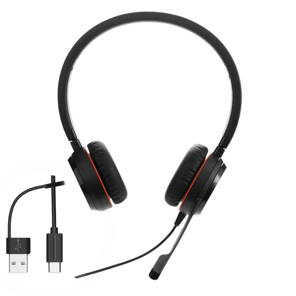 Jabra Evolve 30 II Duo NS – USB-C/A Çağrı Merkezi Kulaklığı ürün görseli