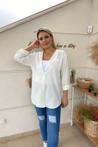 Mavi Beden Yırtık Detaylı Mom Jean - Resim 3