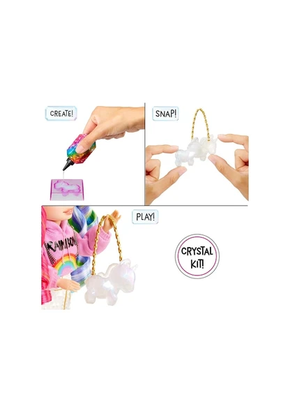 Rainbow High Kristal Serisi Bebek Amaya Raine Lisanslı Ürün - Resim 5