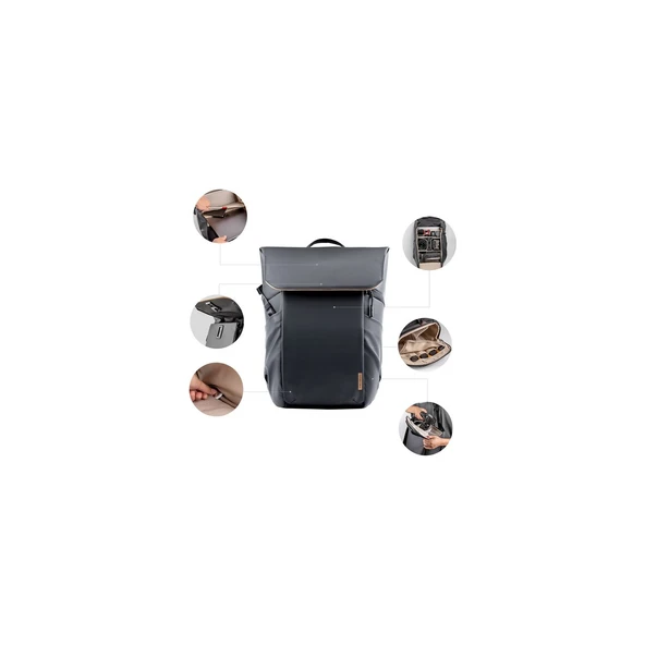 Pgytech Onego Air Backpack 25L (Obsidian Black) - Resim 5