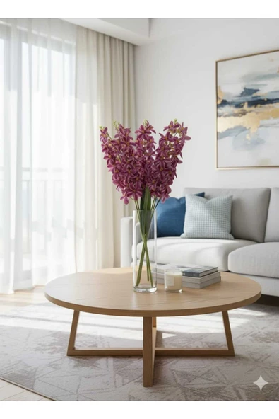 1 ADET FUŞYA SÜMBÜL BÜYÜK BOY EV VAZO DEKOR ARANJMAN ürün görseli