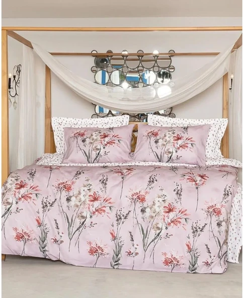 Altınbaşak Ranforce Çift Kişilik Nevresim Takımı Ofelya Candy ürün görseli 1