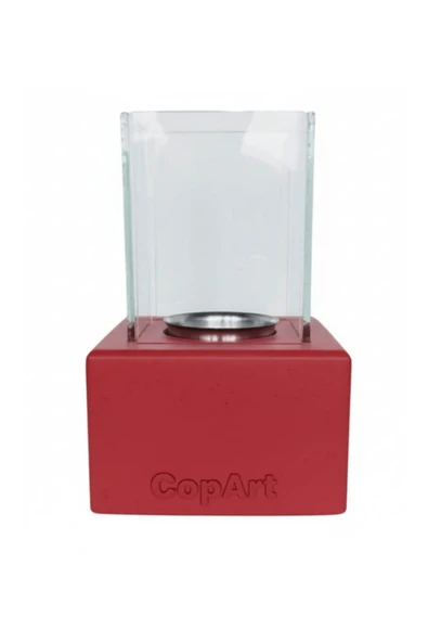 CopArt Muko Kırmızı Biyoetanol Masaüstü Şömine - 1 Lt Yakıt Hediyeli - Resim 2