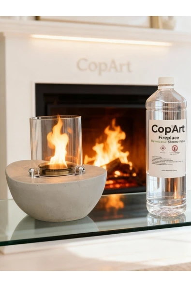 CopArt Meta Biyoetanol Masaüstü Şömine - 1 Lt Yakıt Hediye ürün görseli