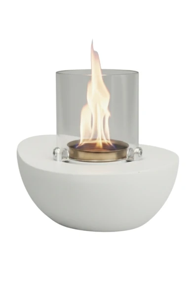 CopArt Meta Beyaz Biyoetanol Masaüstü Şömine - 1 Lt Yakıt Hediyeli - Resim 3