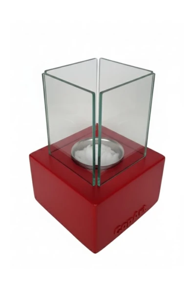 CopArt Muko Kırmızı Biyoetanol Masaüstü Şömine - 1 Lt Yakıt Hediyeli - Resim 3