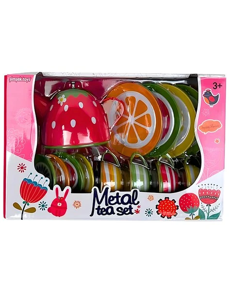 Şimşek Toys Metal Çay Seti Meyve Desen 620 C10 ürün görseli