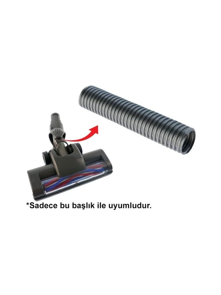 srfn ticaret Kiwi KVC 4040 Uyumlu Süpürge Emici Başlık Ara Hortum - 1 Adet - Resim 2