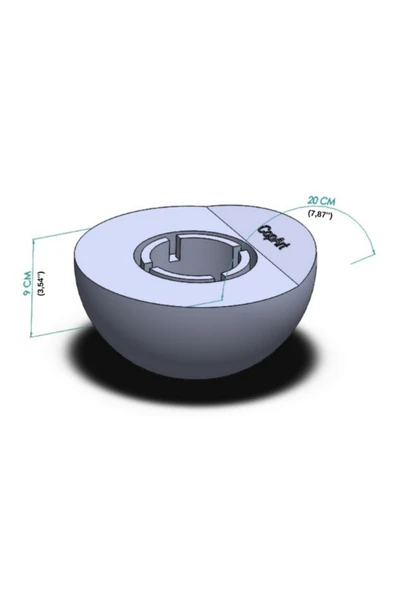 CopArt Meta Biyoetanol Masaüstü Şömine - 1 Lt Yakıt Hediye - Resim 4