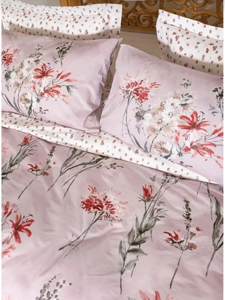 Altınbaşak Ranforce Çift Kişilik Nevresim Takımı Ofelya Candy - Resim 2