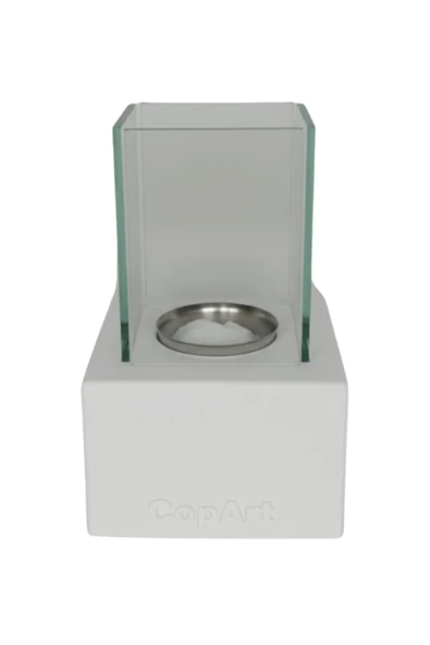 CopArt Muko Beyaz Biyoetanol Masaüstü Şömine - 1 Lt Yakıt Hediyeli - Resim 4