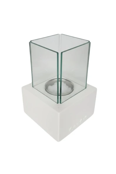 CopArt Muko Beyaz Biyoetanol Masaüstü Şömine - 1 Lt Yakıt Hediyeli - Resim 3