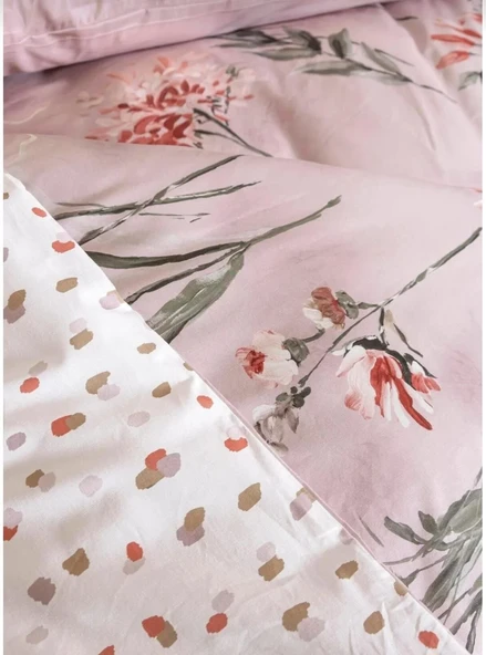 Altınbaşak Ranforce Çift Kişilik Nevresim Takımı Ofelya Candy - Resim 3