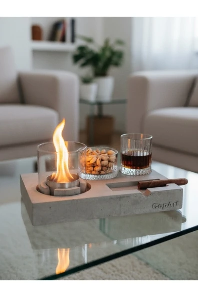 CopArt Elza Biyoetanol Masaüstü Şömine - 1 Lt Yakıt Hediye ürün görseli