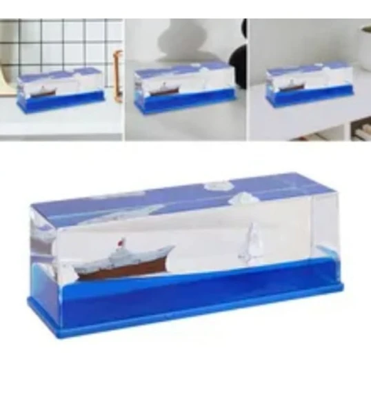 Dekoratif Biblo Hediye Ne Kadar Sallarsan Salla Batmayan Gemi Akvaryum Batmayan Gemi Biblo - Resim 4