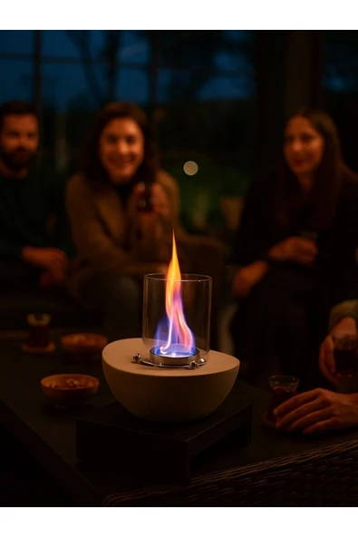 CopArt Meta Biyoetanol Masaüstü Şömine - 1 Lt Yakıt Hediye - Resim 3