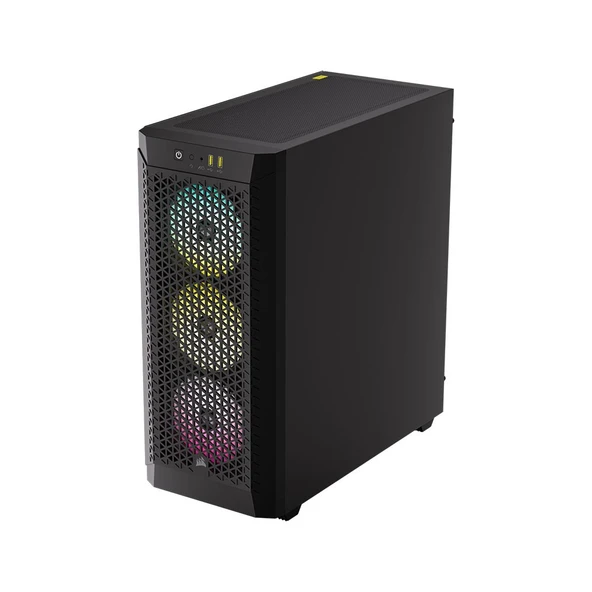 CORSAIR 480T RGB Airflow CX750 750W 80Plus Bronze 3XAR120 Temperli Camlı Mid-Tower Gaming Kasa-CC-9020168-EU - Resim 3
