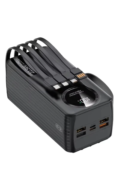 Polygold PG-PW650 50000 mAh Power Bank  22.5W Süper Hızlı Şarj, 4 Dahili Kablolu ve Dijital LED Ekran ürün görseli 1