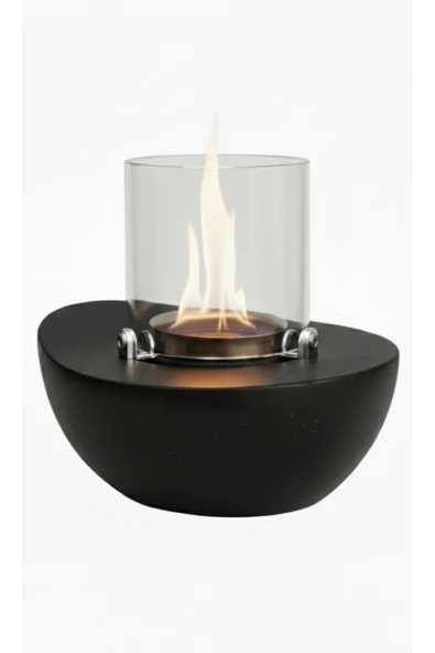 CopArt Meta Siyah Biyoetanol Masaüstü Şömine - 1 Lt Yakıt Hediyeli - Resim 3