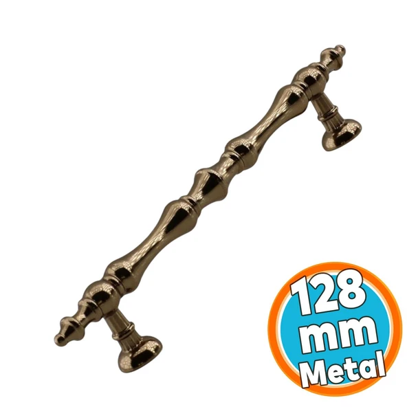 Mobilya Çekmece Mutfak Dolabı Dolap Kulpları Kulbu Kulpu Bronz Metal Kulp 128 mm - 12.8 cm ürün görseli