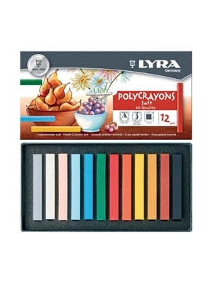 Lyra Polycrayon Soft Toz Pastel 12"li 5651120 ürün görseli 1