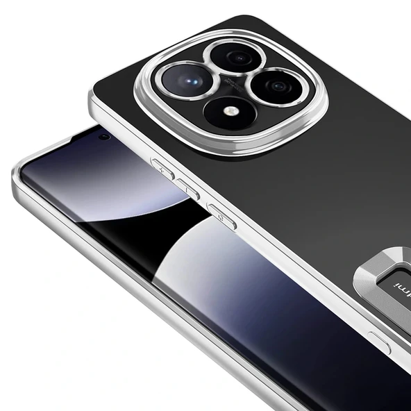 Xiaomi Redmi Note 14 Pro 4G Kılıf Kamera Korumalı Logo Gösteren Omega Kapak - Resim 11