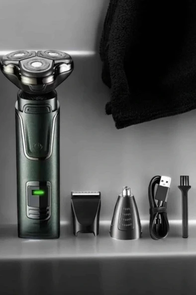 LitaeTrend 3 Başlıklı Profesyonel Saç ve Sakal Bakım Seti Vücut, Burun ve Kulak Tüy Alma - Resim 2