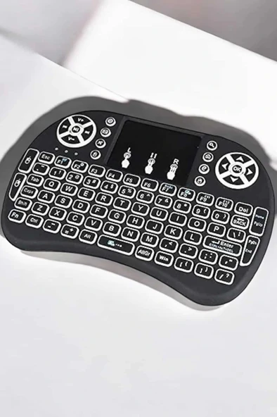 LitaeTrend Işıklı Kablosuz Mini Q Klavye Tüm Cihazlara Uyumlu - Resim 2