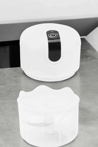 LitaeTrend Şarjlı Mini El Rondosu Doğrayıcı Taşınabilir 250 ml Çelik Bıçaklı - Resim 5