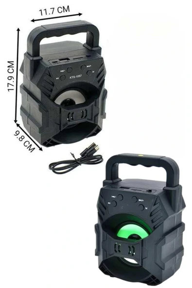 LitaeTrend Kablosuz Bluetooth Hoparlör Ses Bombası RGB Işıklı Taşınabilir Yüksek Ses Kaliteli - Resim 4