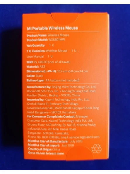 Xiaomi Çift Modlu Dual Mode Kablosuz Bluetooth Mouse 1200 Dpi Siyah (WXSB01MW) - Resim 2