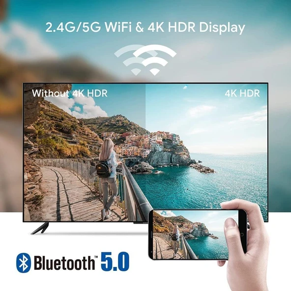 Dcolor GD2 4K Tv Box Android 12 2GB+32GB Google Netflix L1 Sertifikalı TRT Bandollü Tv Kutusu - Resim 3