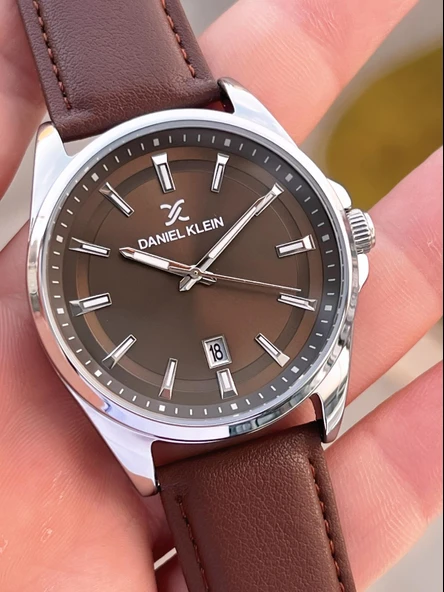 Daniel Klein Erkek Kol Saati 30 Metre Suya Dayanıklı Deri Kayış Kordon + Bileklik Hediyeli  VS.BLKT.0679 - Resim 4