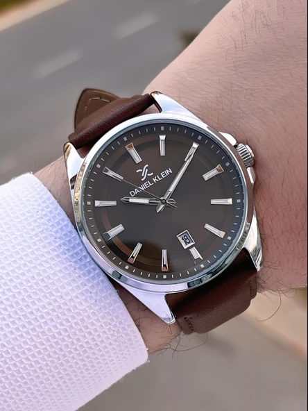 Daniel Klein Erkek Kol Saati 30 Metre Suya Dayanıklı Deri Kayış Kordon + Bileklik Hediyeli  VS.BLKT.0679 - Resim 3