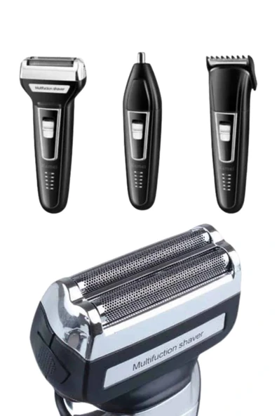 LitaeTrend Kulak Burun Kıl Kesme Ense Yanak Tıraş Seti 3 Başlıklı Profesyonel - Resim 3