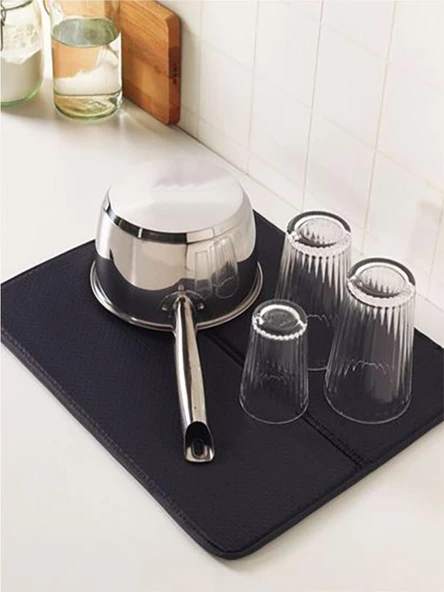 Tezgah Üzeri Bulaşık Kurutma Matı – Süper Emici Nanoflex Yapı 45 x 36 CM ürün görseli