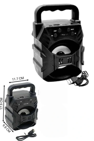 LitaeTrend Bluetooth Hoparlör Android ve İOS Uyumlu Ses Bombası USB Girişli Taşınabilir - Resim 4