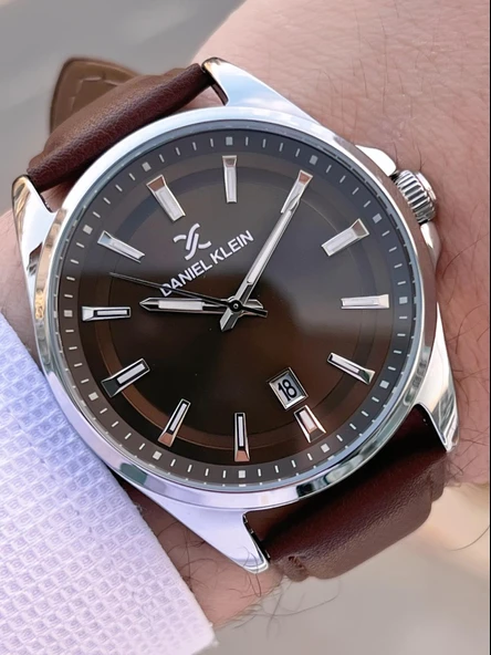 Daniel Klein Erkek Kol Saati 30 Metre Suya Dayanıklı Deri Kayış Kordon + Bileklik Hediyeli  VS.BLKT.0679 - Resim 2