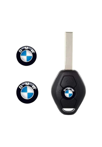 Bmw İçin  Araç Anahtar Logo Amblemi Çap: 11 Mm +A KALİTE 2 Adet - Resim 2