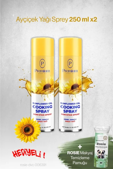 Premium Ayçiçek Yağı Sprey 2'li 250 ML, Hediyeli ürün görseli