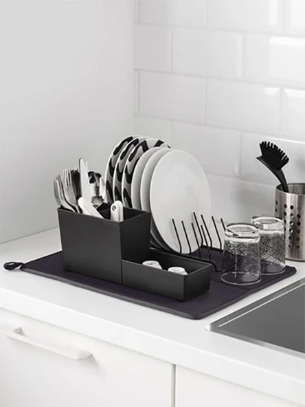 Tezgah Üzeri Bulaşık Kurutma Matı – Süper Emici Nanoflex Yapı 45 x 36 CM - Resim 2