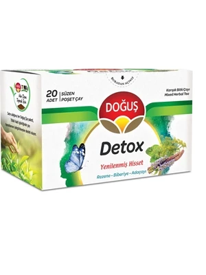 Doğuş Detox ( Rezene-biberiye-adaçayı) Bitki Çayı Süzen Poşet 1.5 Gr 20"li ürün görseli 1