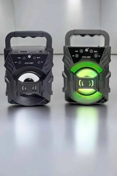 LitaeTrend Taşınabilir Bluetooth Hoparlör Led Işıklı Uzun Pil Ömrü - Resim 3